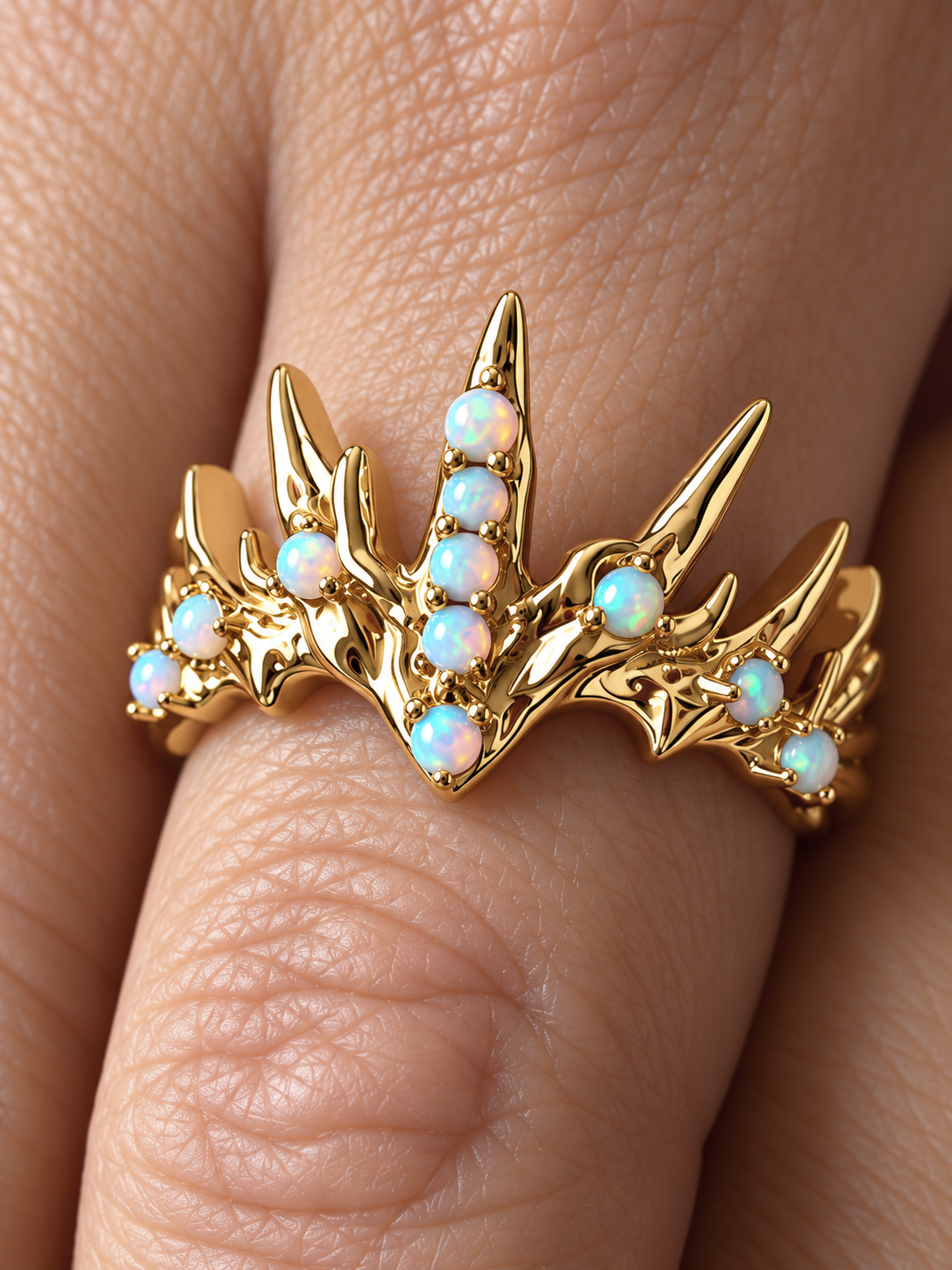 Nicasia Mermaid Crown Ring