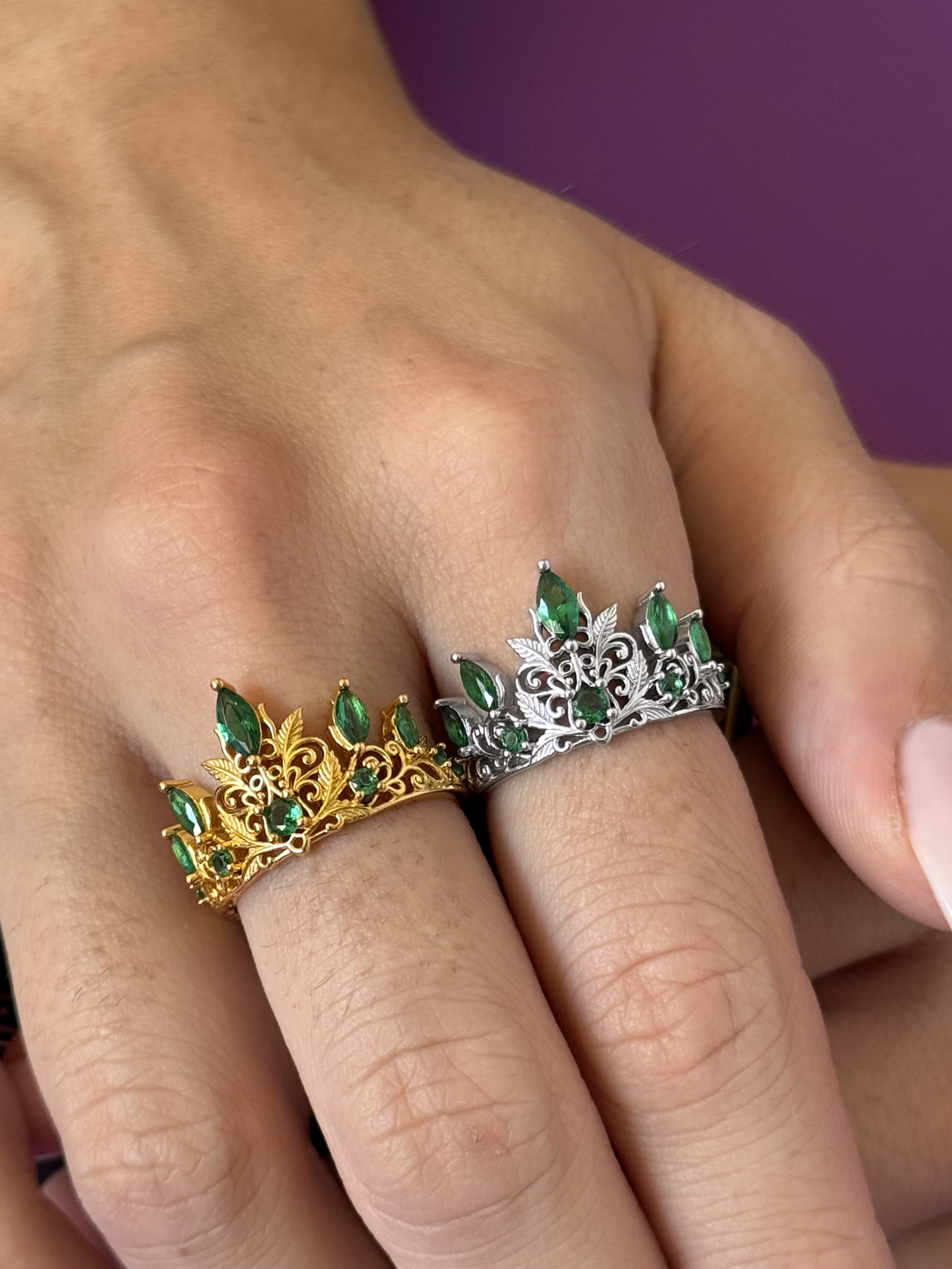 Fearless Lost Queen Crown Ring