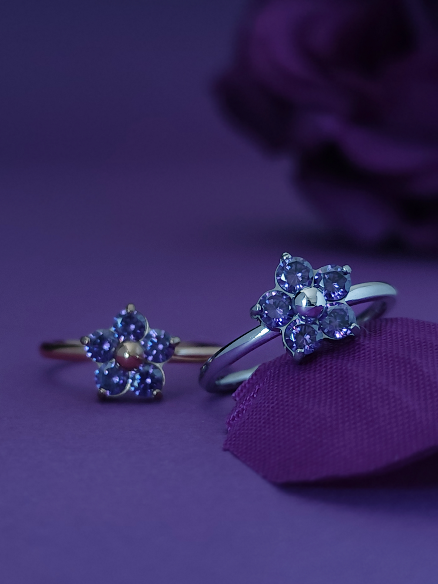 Forget Me Not Dainty Ring