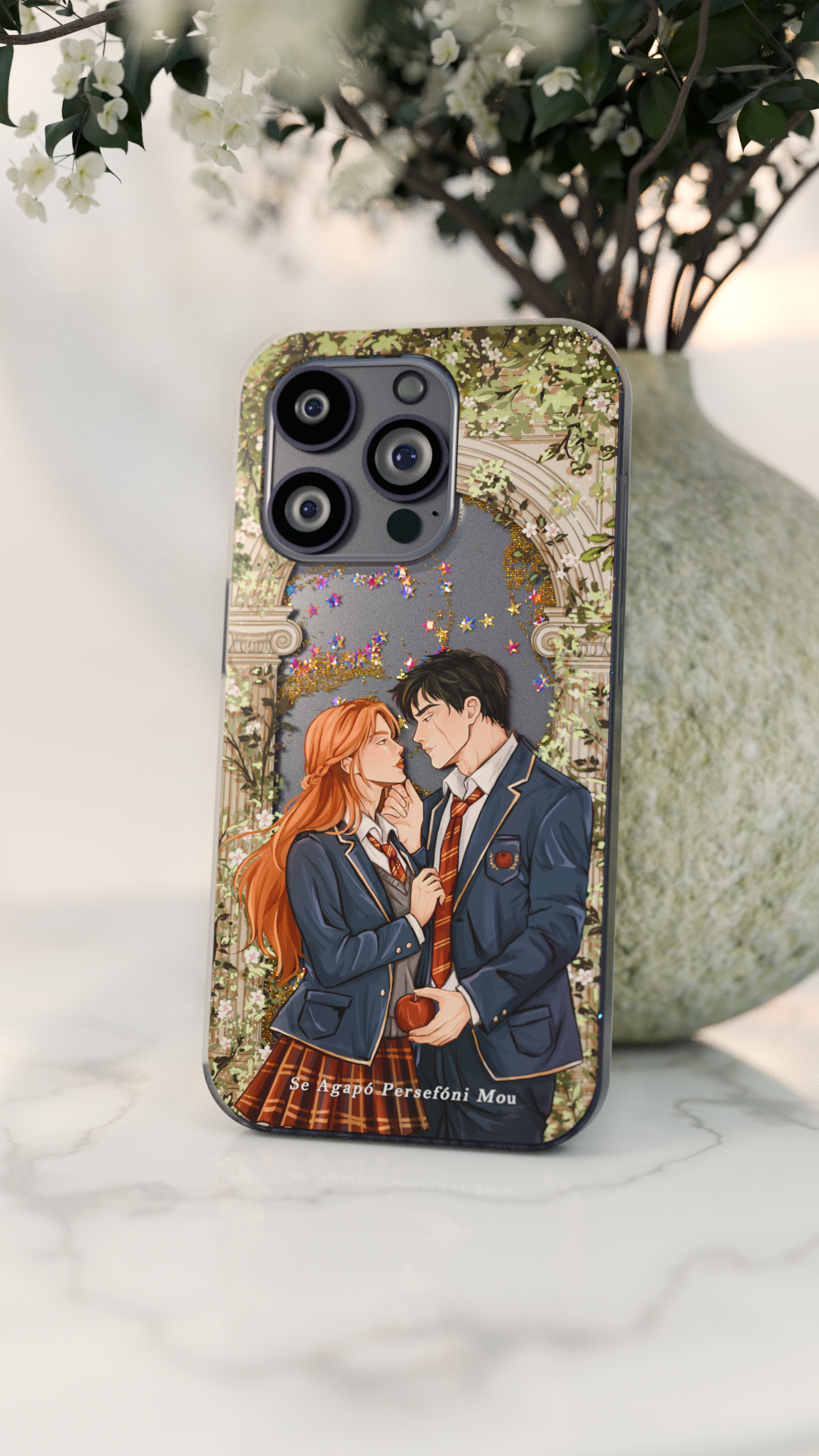 Hades & Haven Liquid Glitter Iphone Cover