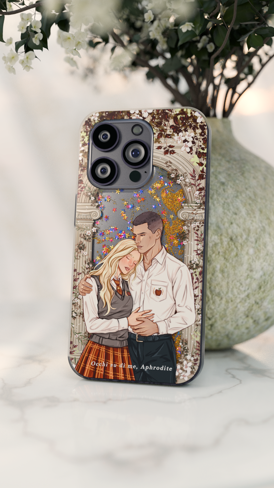 Aphrodite & Thymos Liquid Glitter Iphone Cover