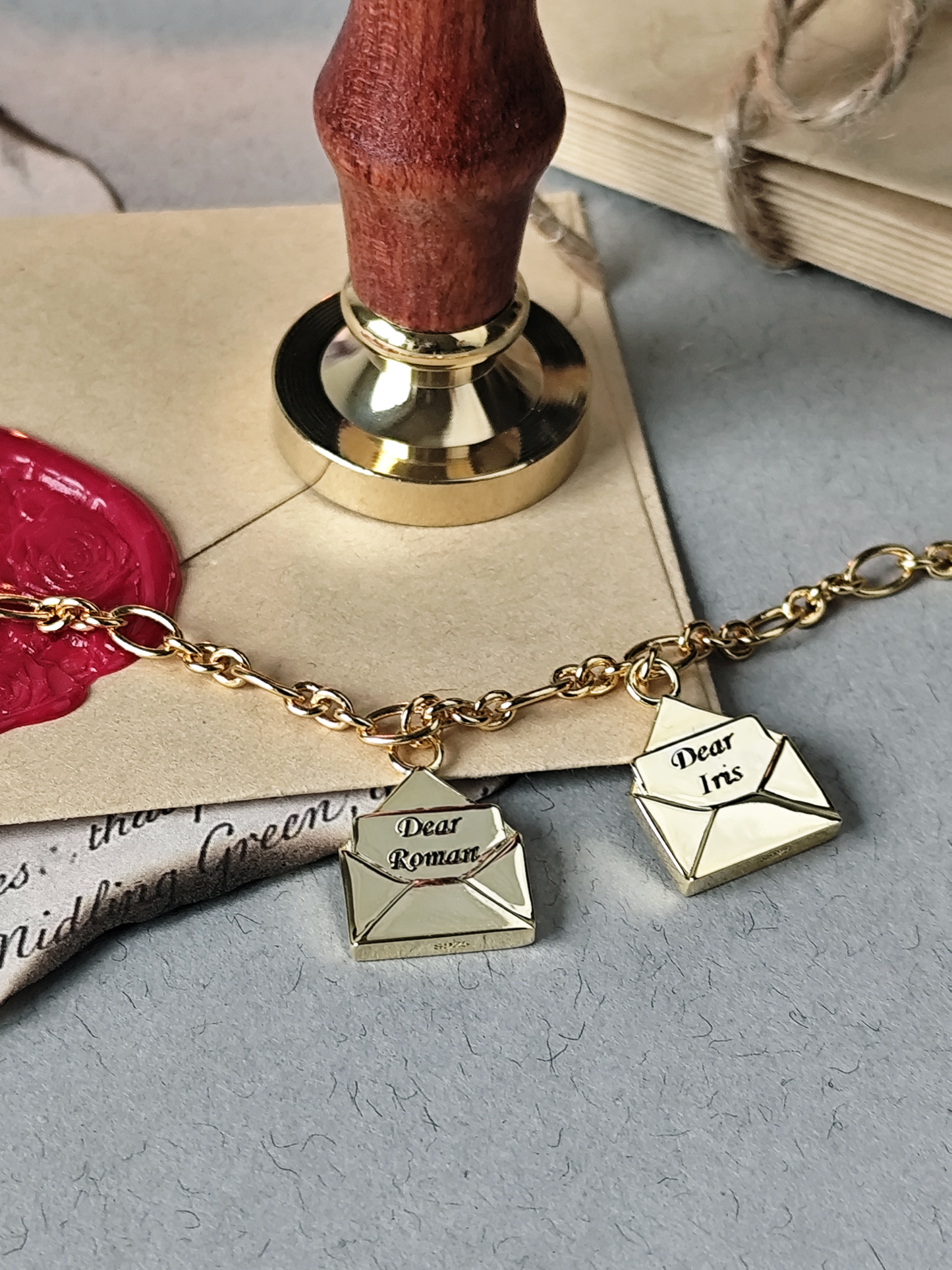 Envelopes Charms Bracelet