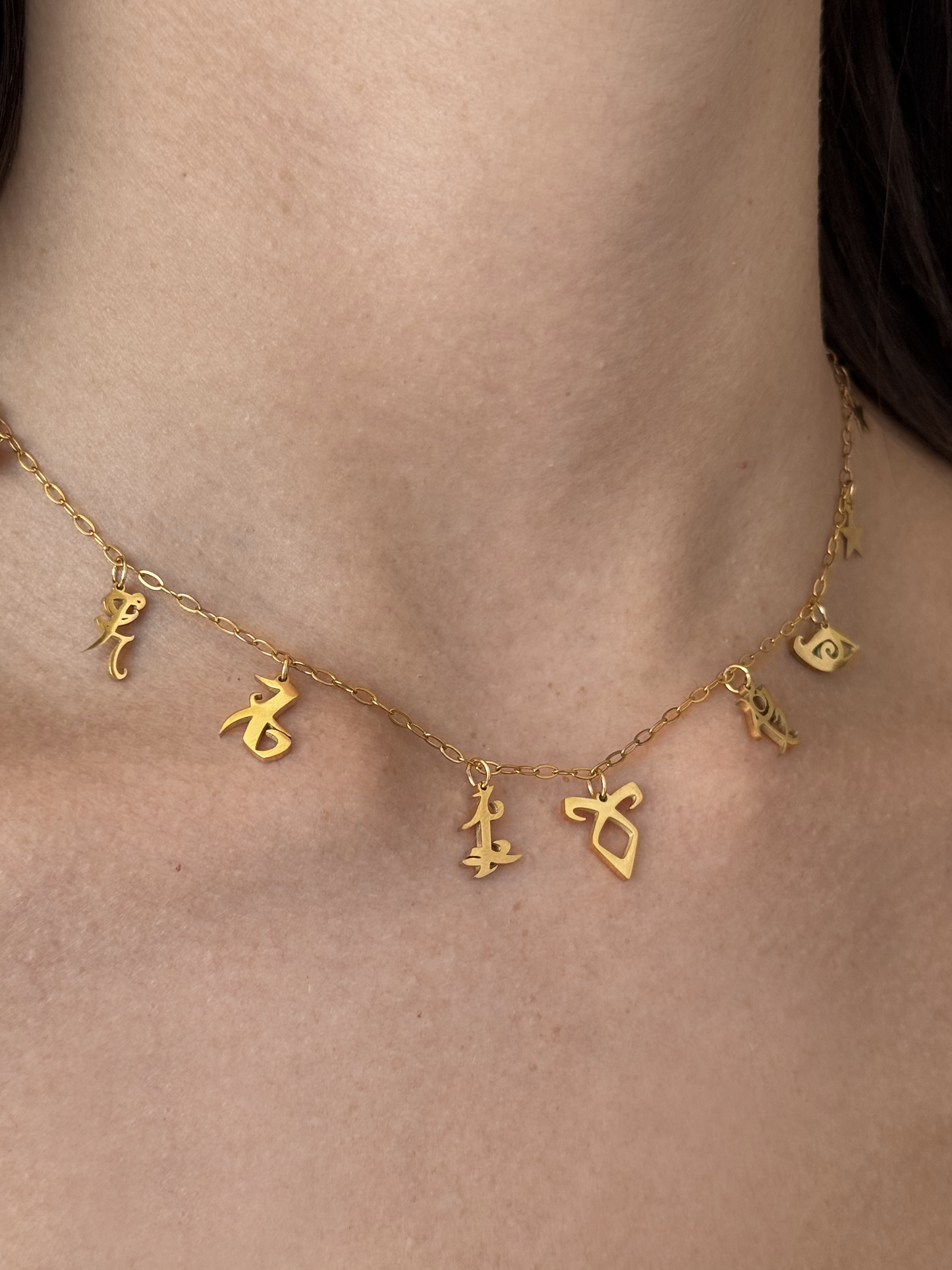 Runes Charms Necklace