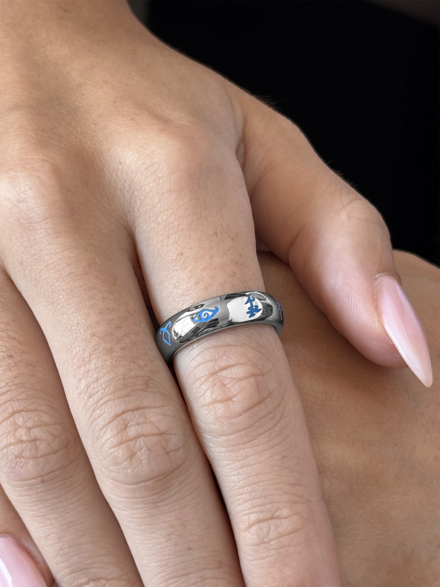 Glow in the Dark Runes Ring