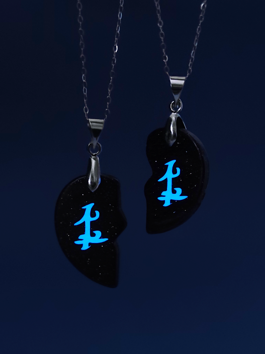 Glow in the Dark Parabatai Friendship Necklace