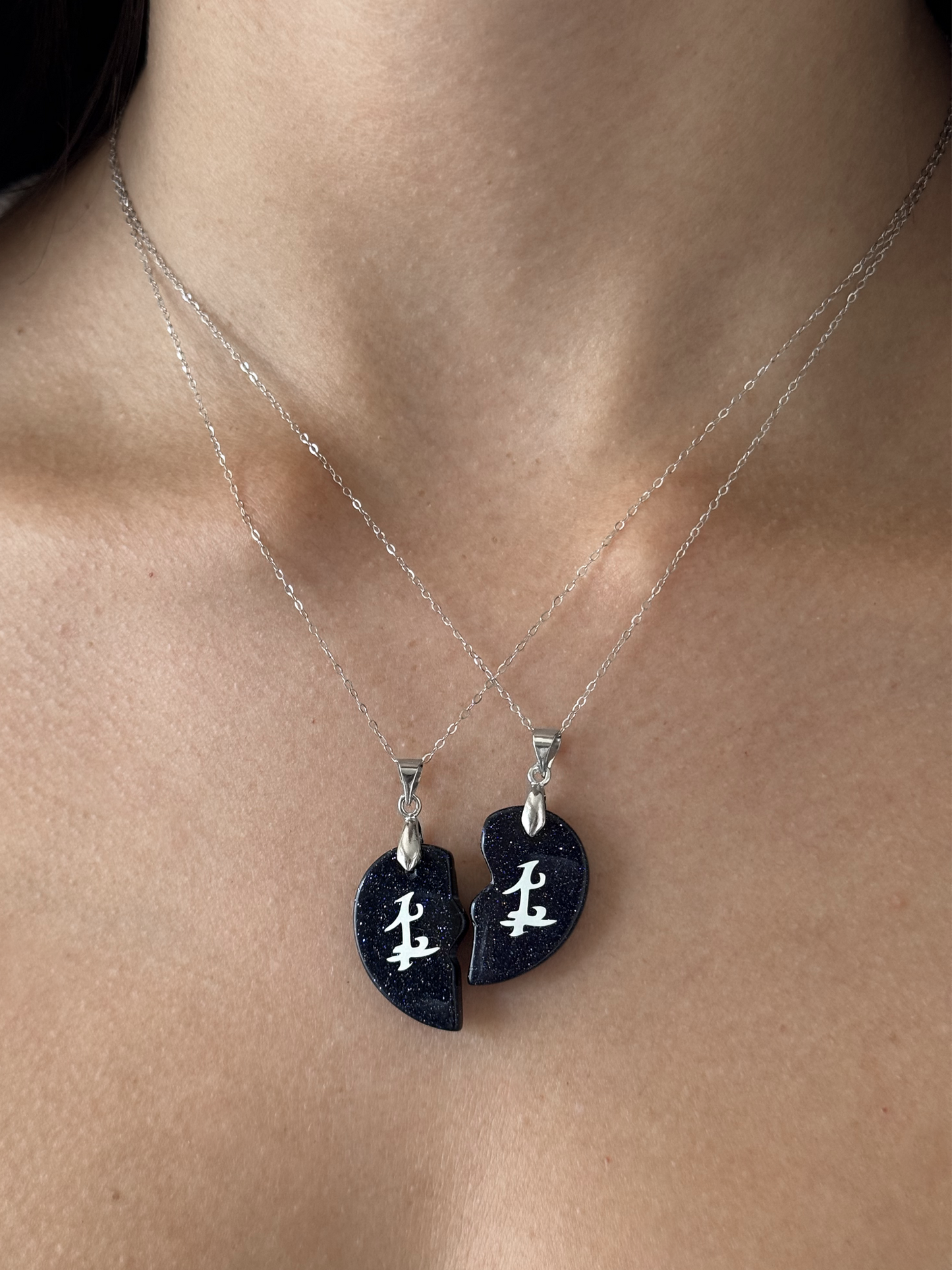 Glow in the Dark Parabatai Friendship Necklace