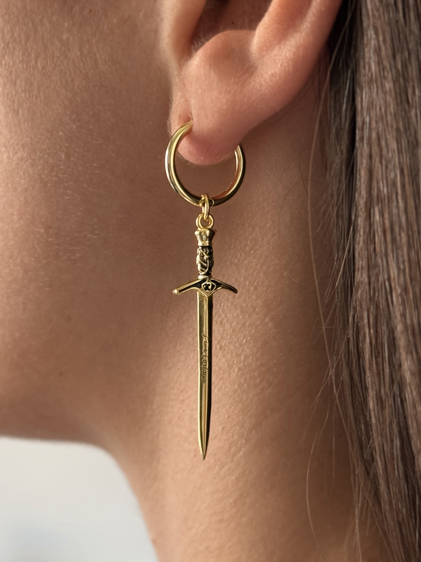 Cortana Sword Hoop Earring