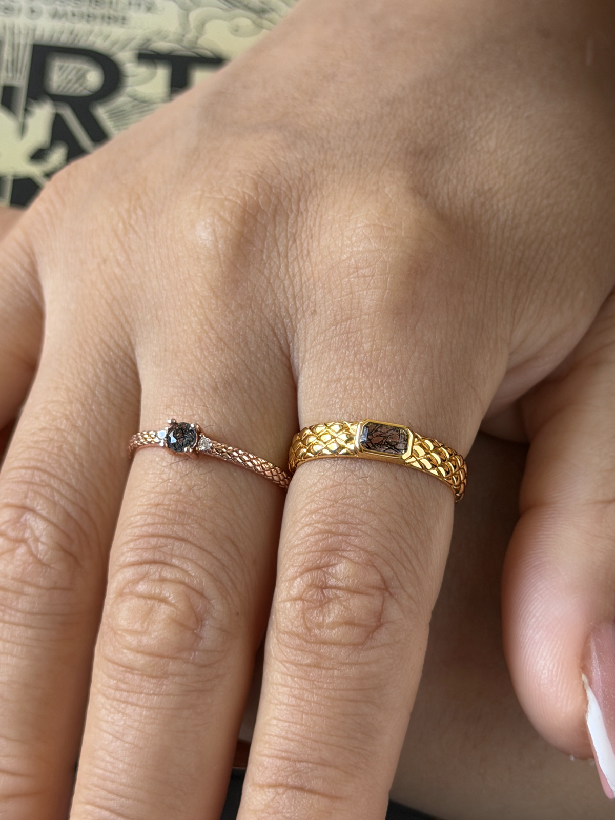 Riders Quadrant Wedding Bands
