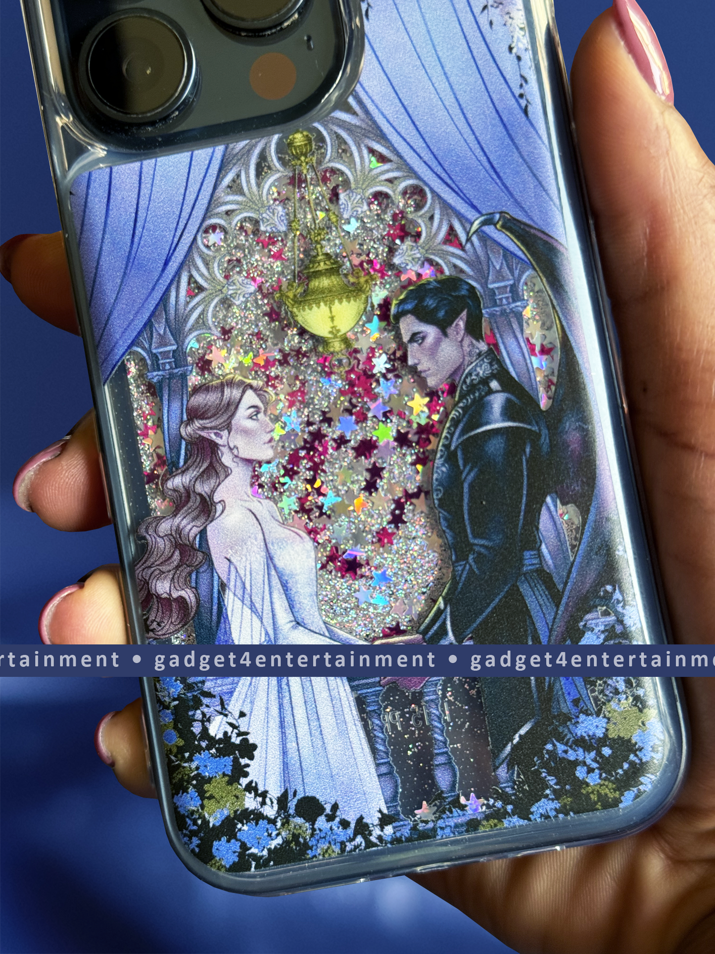 City of Starlight Liquid Glitter iPhone Case