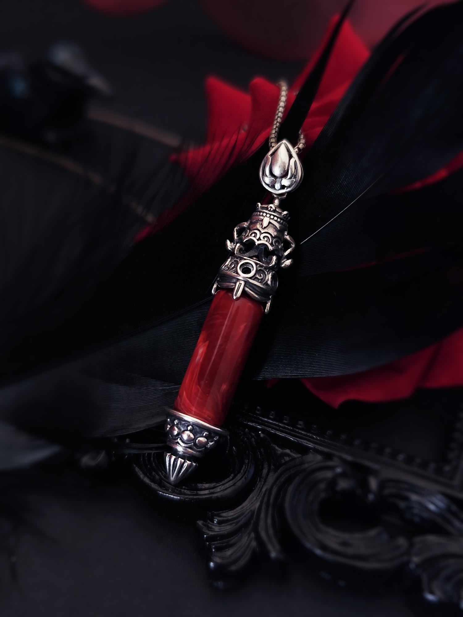 Rune Blood Vial Necklace - Main Image