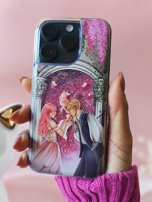 Little Fox Liquid Glitter iPhone Case