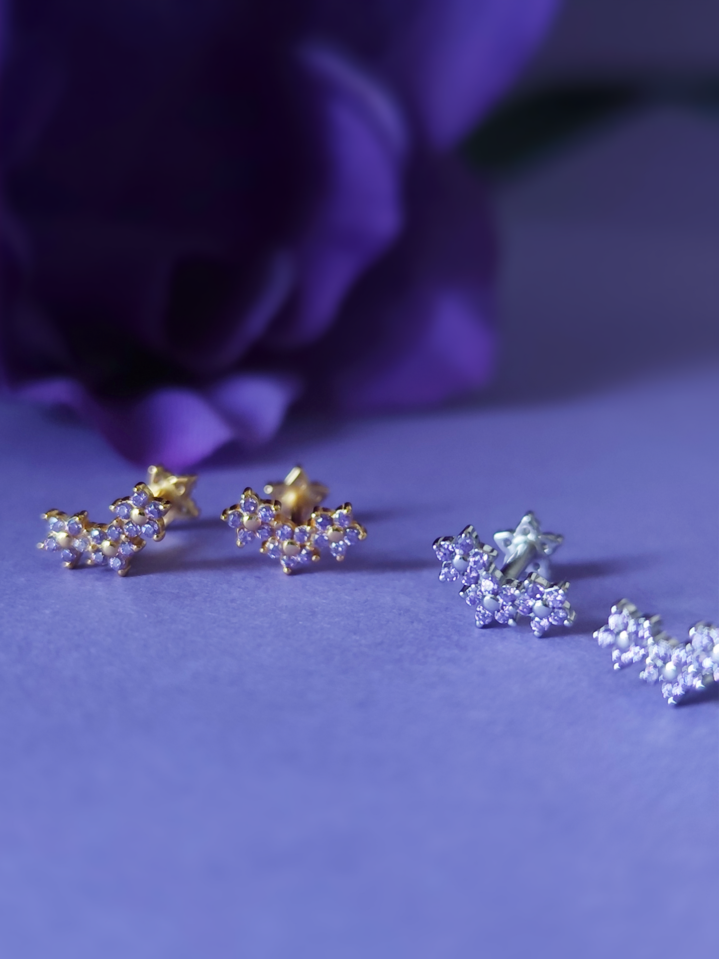 Forget Me Not Stud Earring