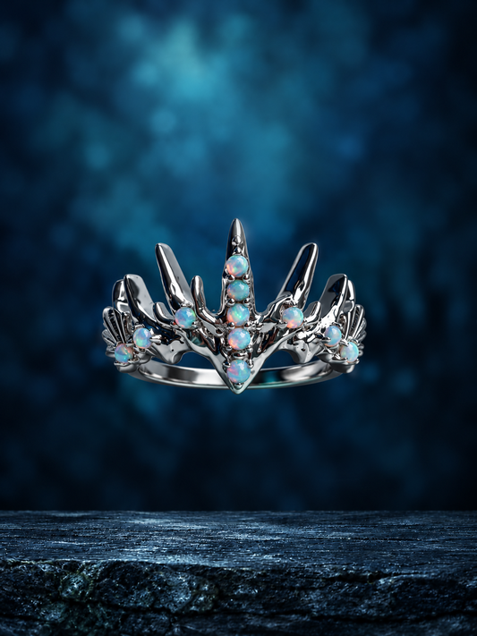 Nicasia Mermaid Crown Ring