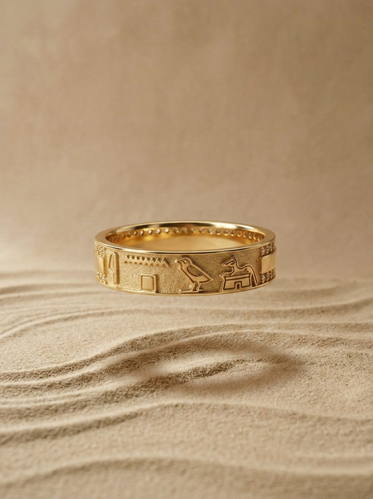 Anello Geroglifici "Anubis"