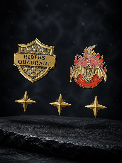 Riders Quadrant Pins Set