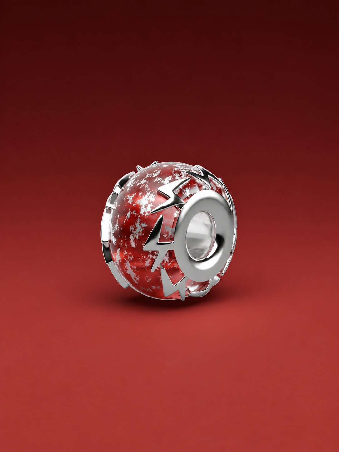 Stormy Crystal Power Bead