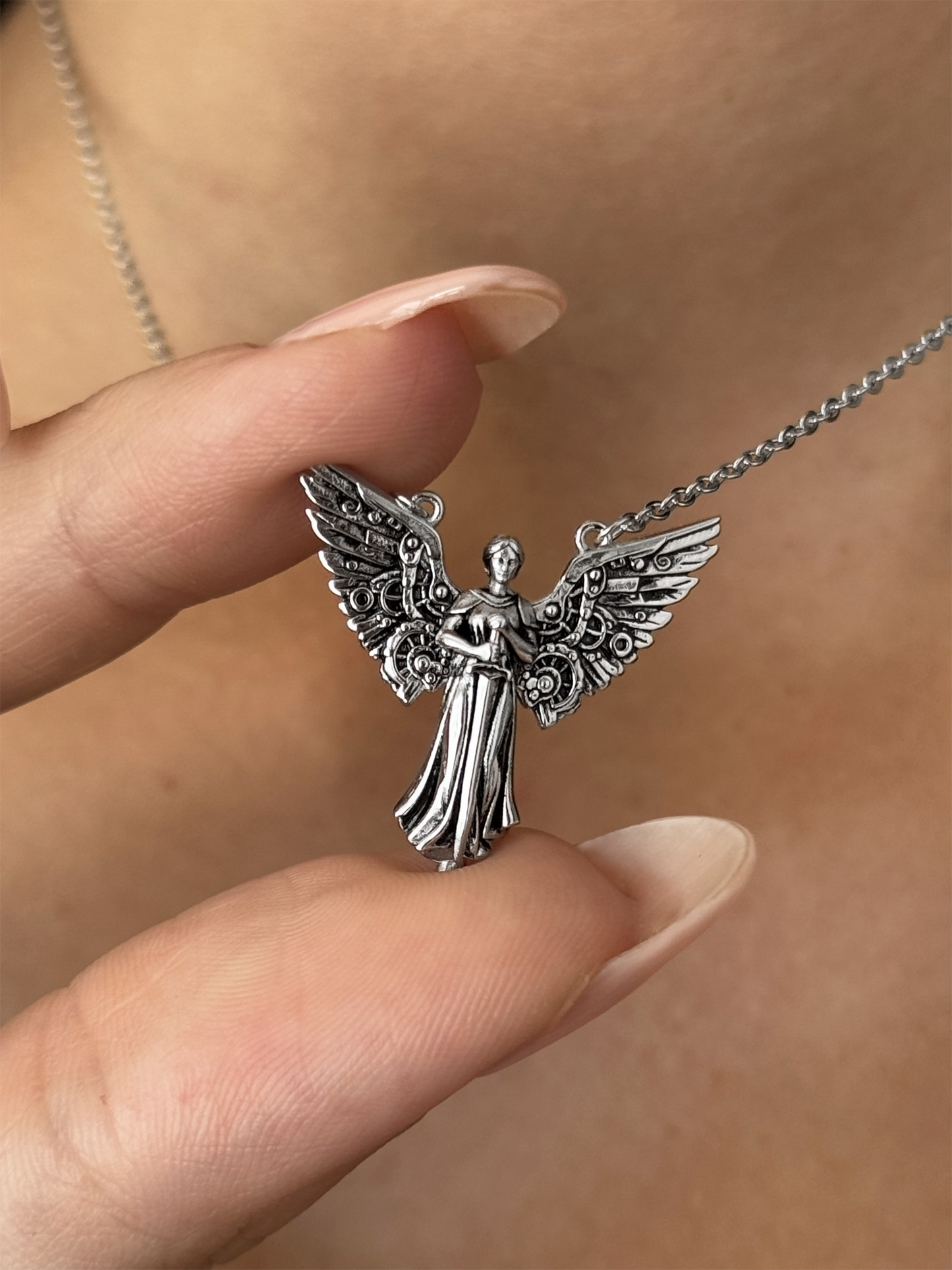 Tessa's Clockwork Angel Necklace