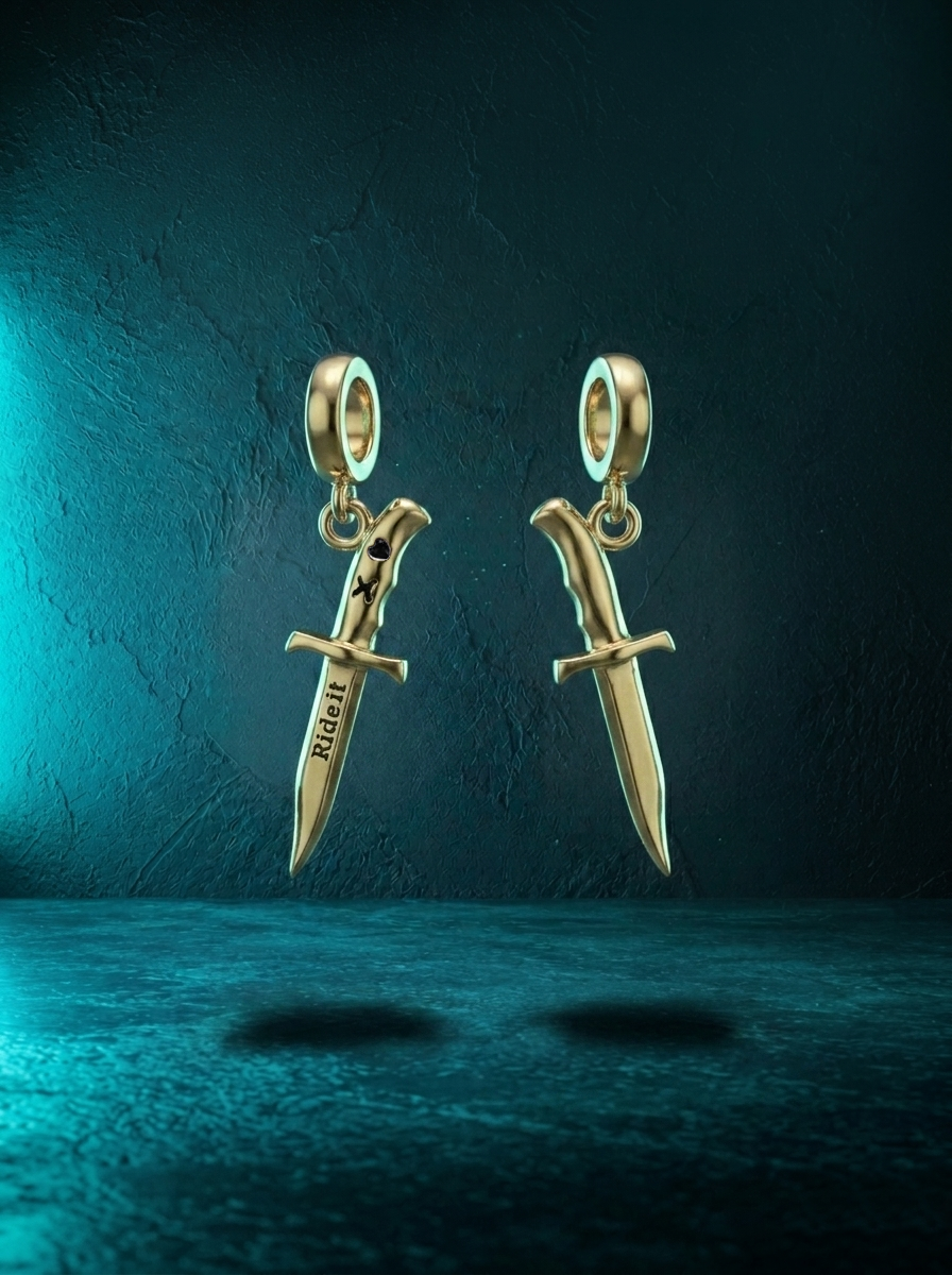 "Ride It" Knife Charm