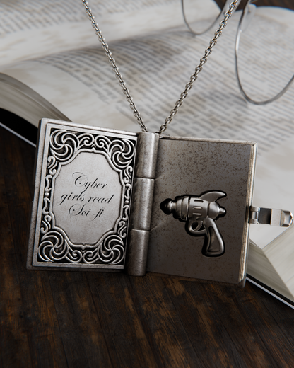 Sci-Fi Book Locket Necklace