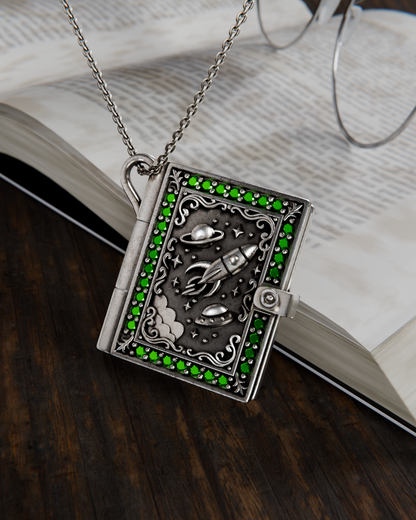 Sci-Fi Book Locket Necklace