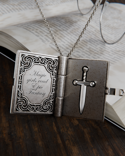 Fantasy Book Locket Necklace
