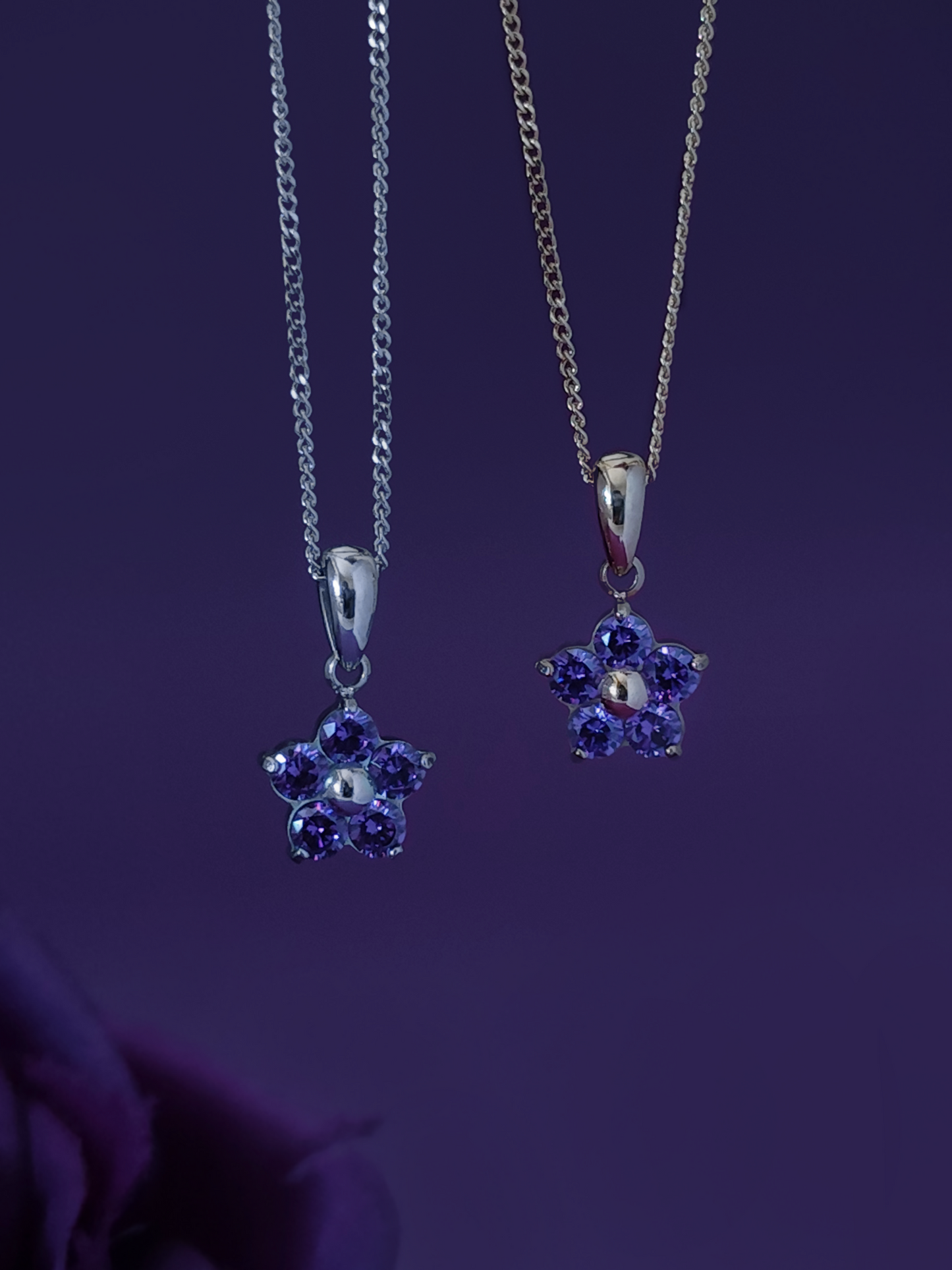 Forget Me Not Dainty Necklace