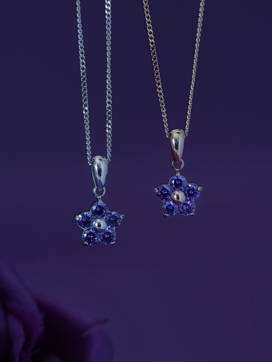 Forget Me Not Dainty Necklace