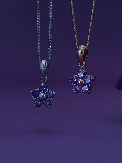 Forget Me Not Dainty Necklace