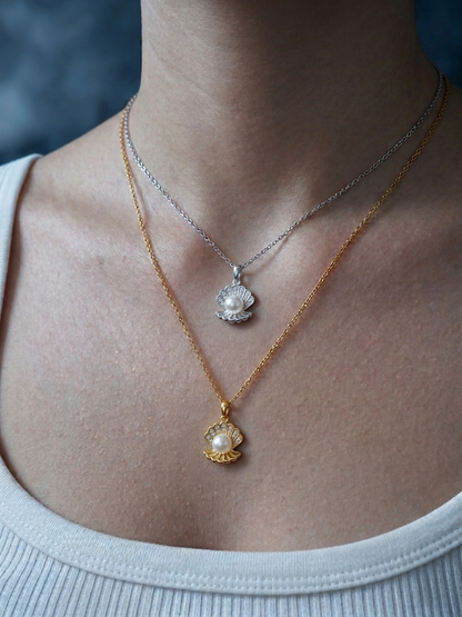 Collana Conchiglia "Sei la mia Perla"
