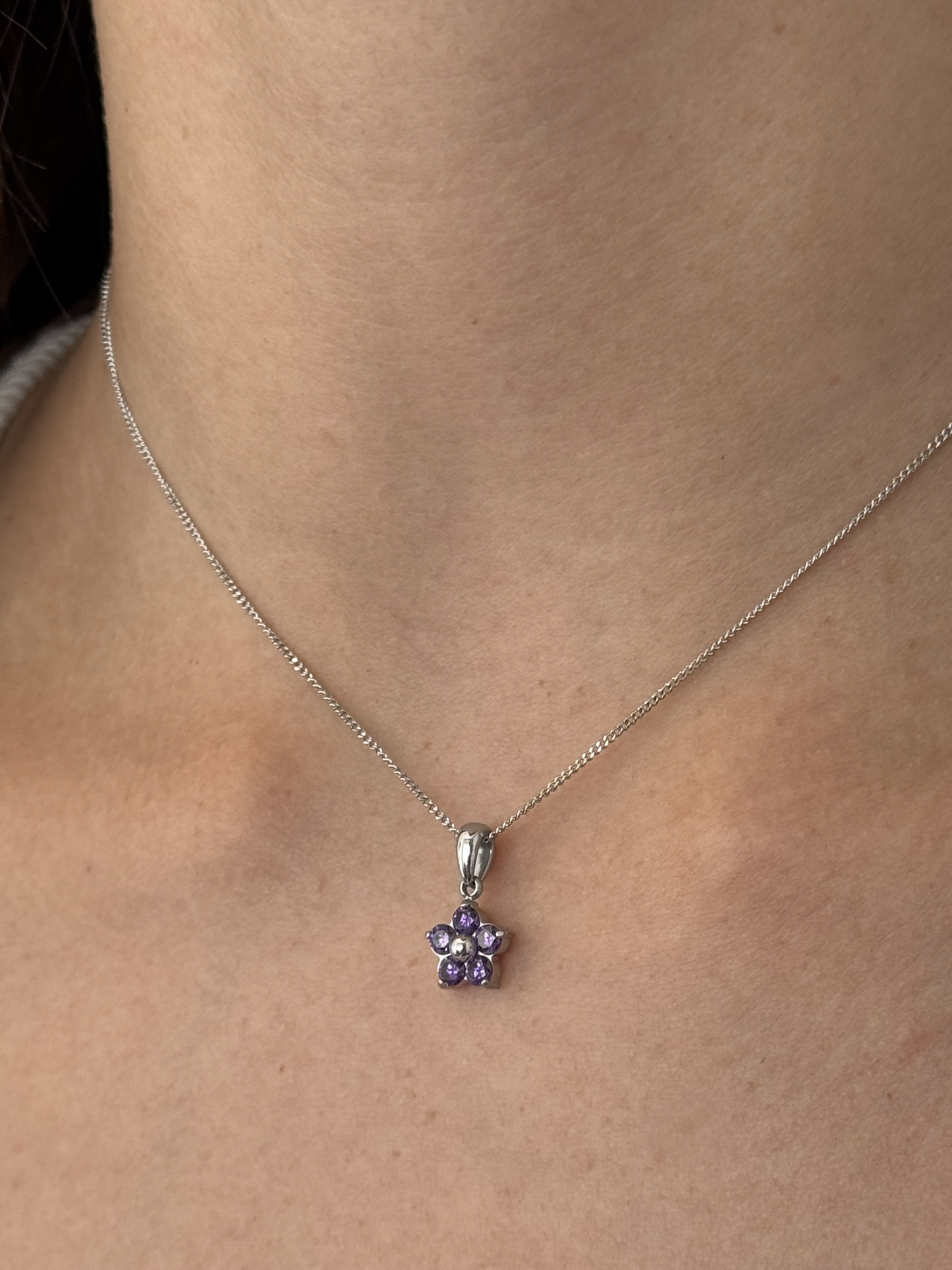 Forget Me Not Dainty Necklace