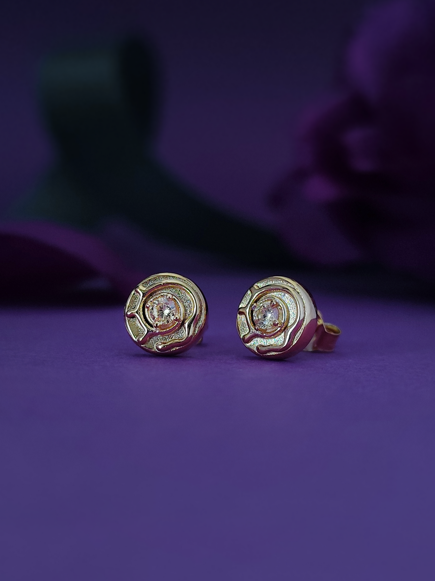 Sticky Buns Stud Earrings