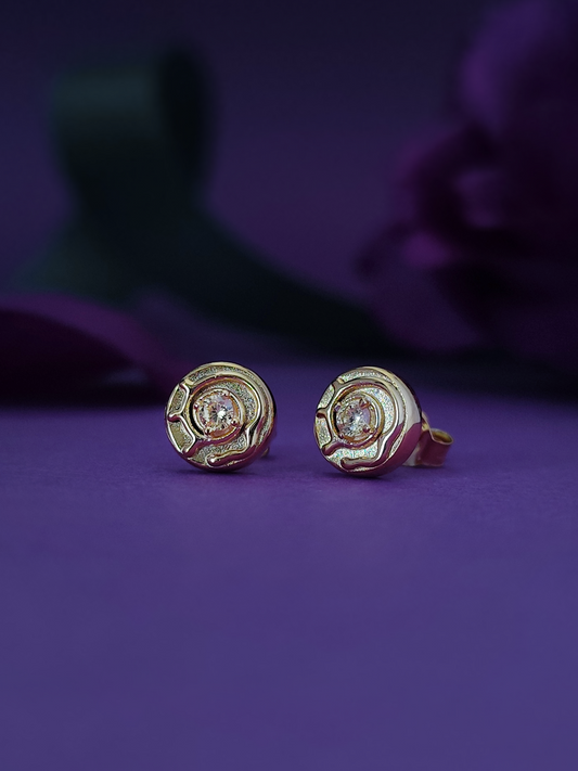Sticky Buns Stud Earrings