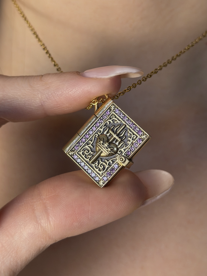Enemies To Lovers Book Locket Necklace
