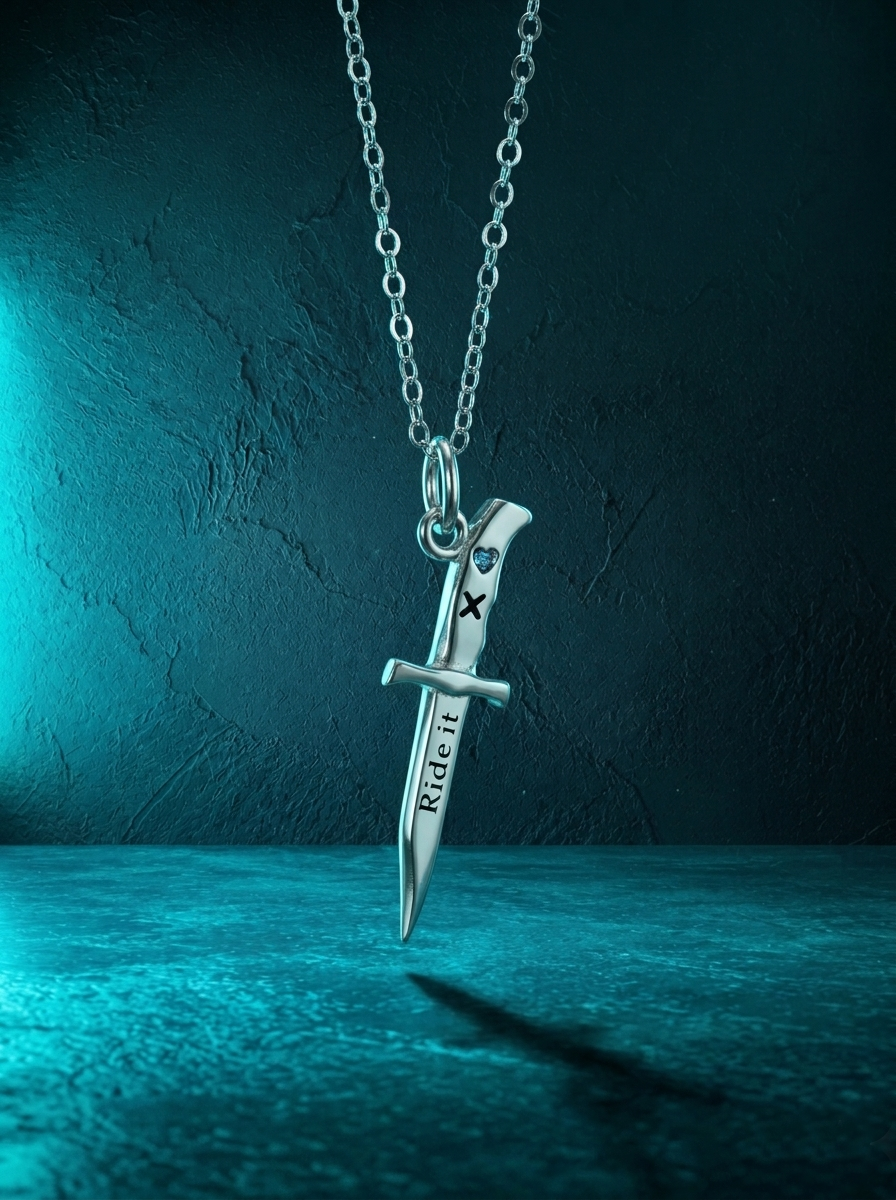 "Ride It" Knife Necklace