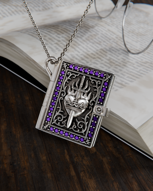 Enemies To Lovers Book Locket Necklace