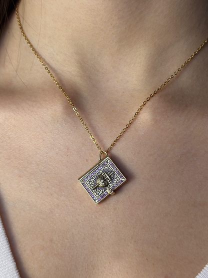 Enemies To Lovers Book Locket Necklace