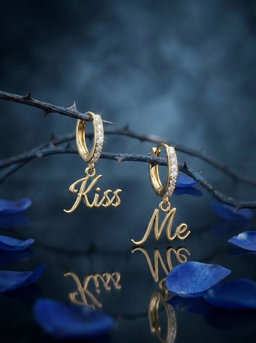 Orecchini Hoop Kiss Me