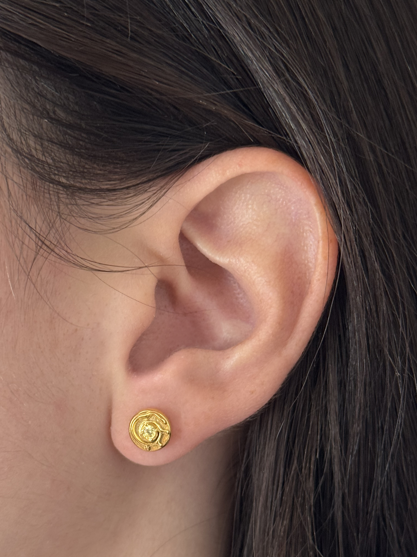 Sticky Buns Stud Earrings