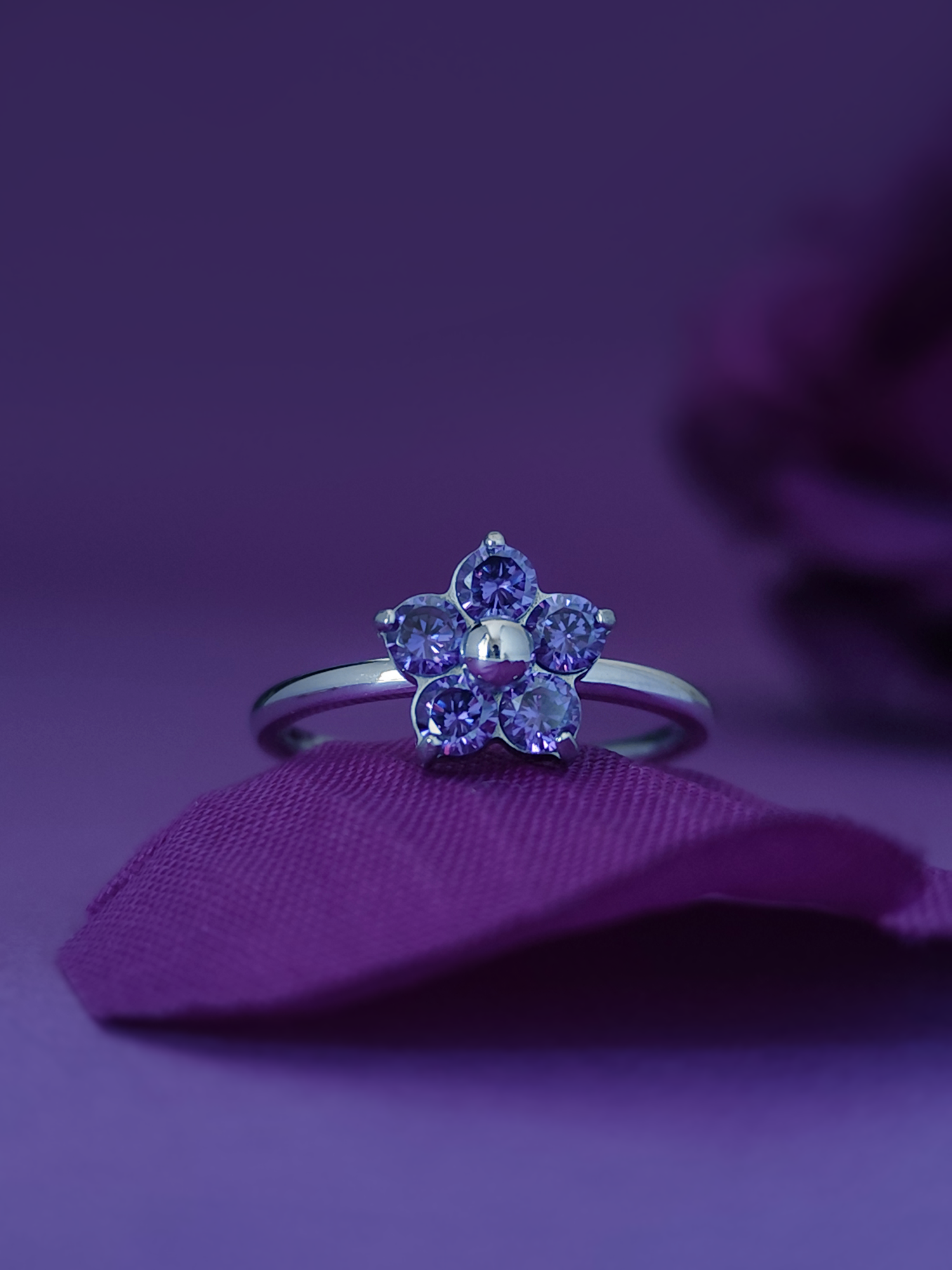Forget Me Not Dainty Ring