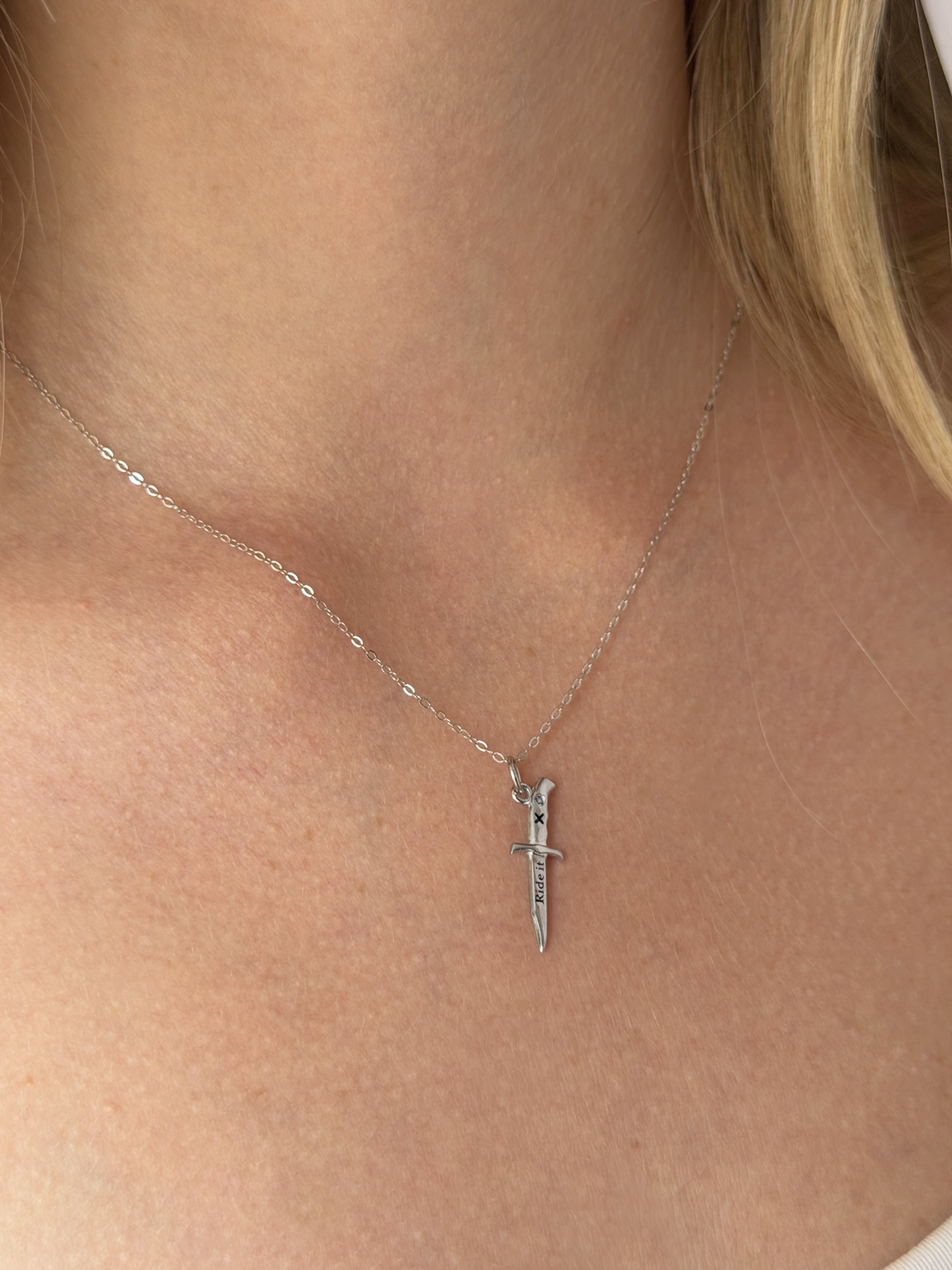 "Ride It" Knife Necklace