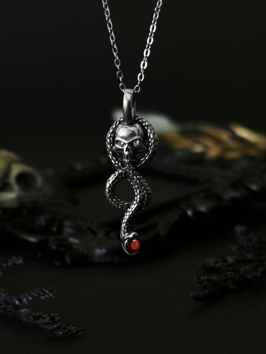 Snake Skull Necklace