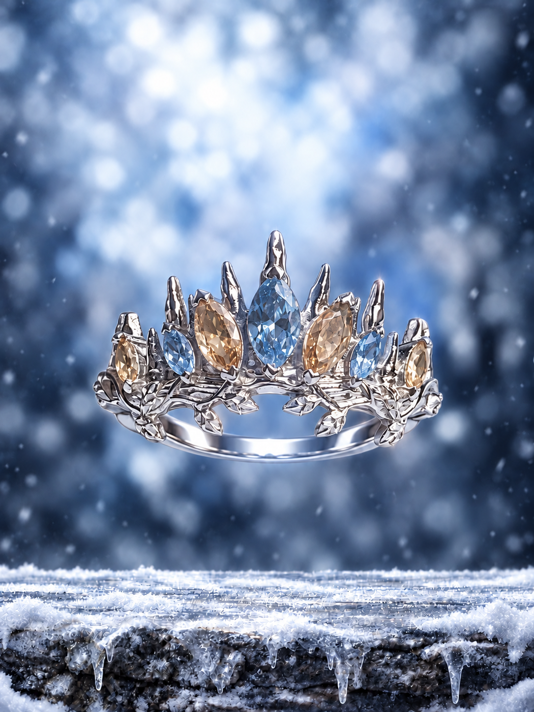Suren's Crown of Icicles Ring