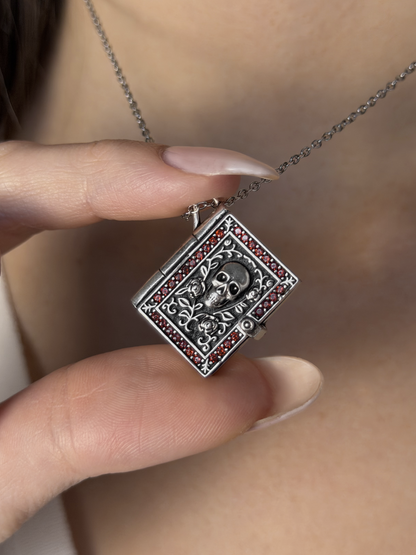 Dark Romance Book Locket Necklace