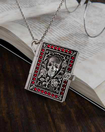 Dark Romance Book Locket Necklace