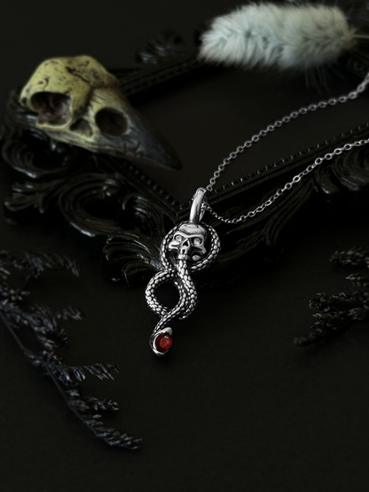 Snake Skull Necklace