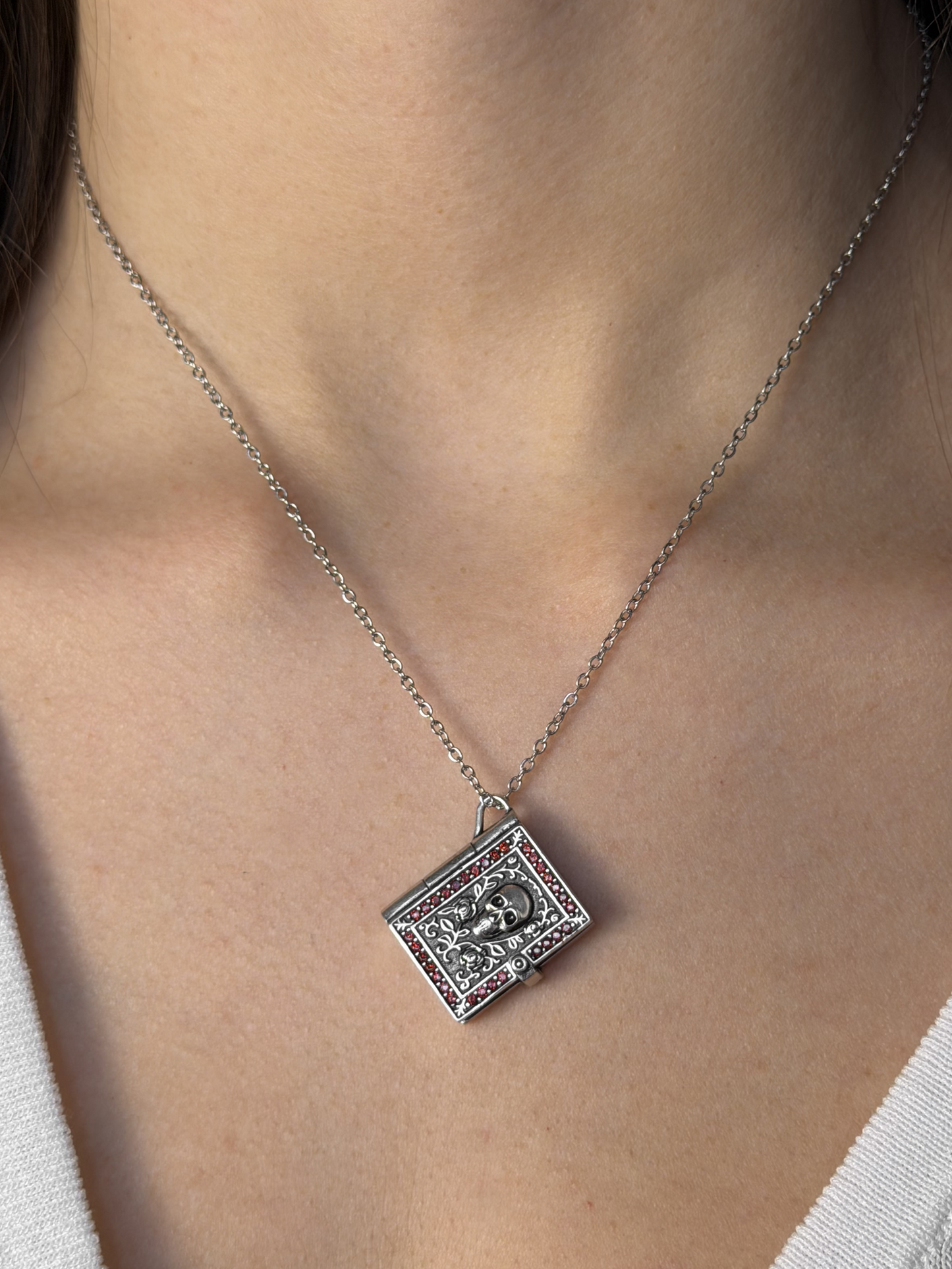 Dark Romance Book Locket Necklace