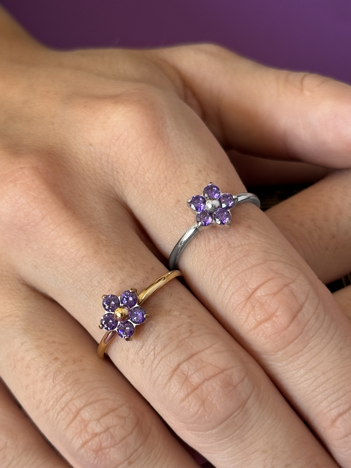 Forget Me Not Dainty Ring