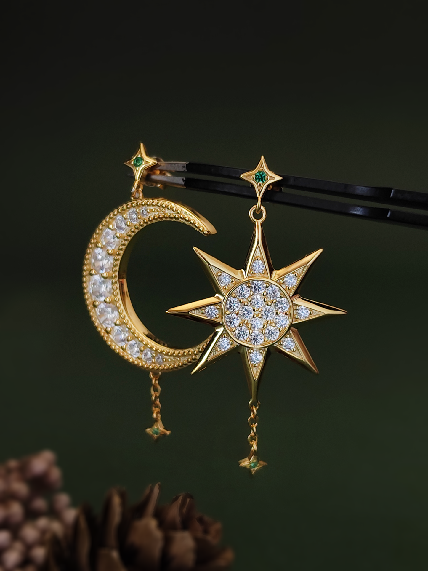Taryn's Moon & Star Earrings