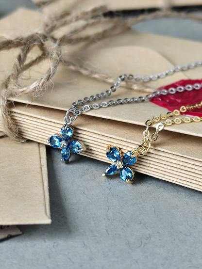 Iris Flower necklace