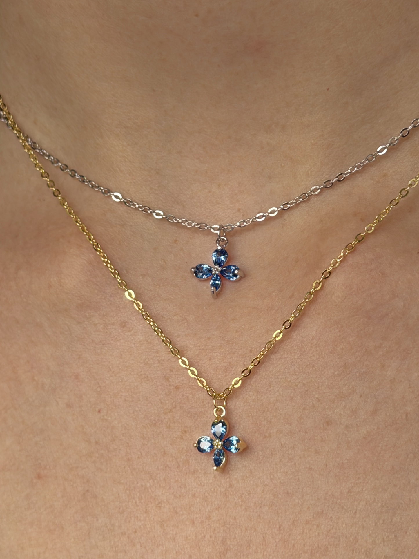 Iris Flower necklace